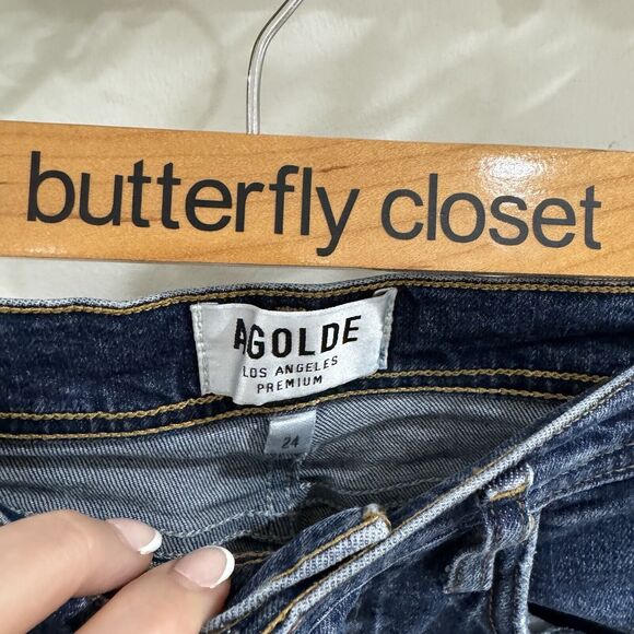 Agolde 24 High Rise Skinny Jeans - Picture 3 of 4